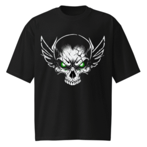 "shattered skull" oversized tee