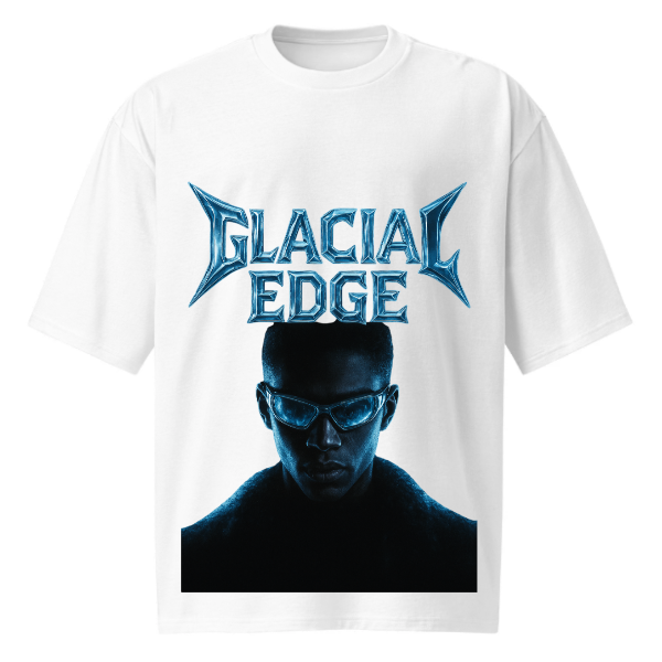 "glacial edge" oversized tee