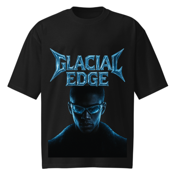 "glacial edge" oversized tee