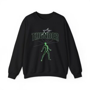 "thunder" black sweatshirt