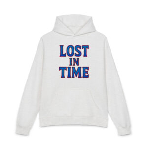 "lost in time" cotton hoodie