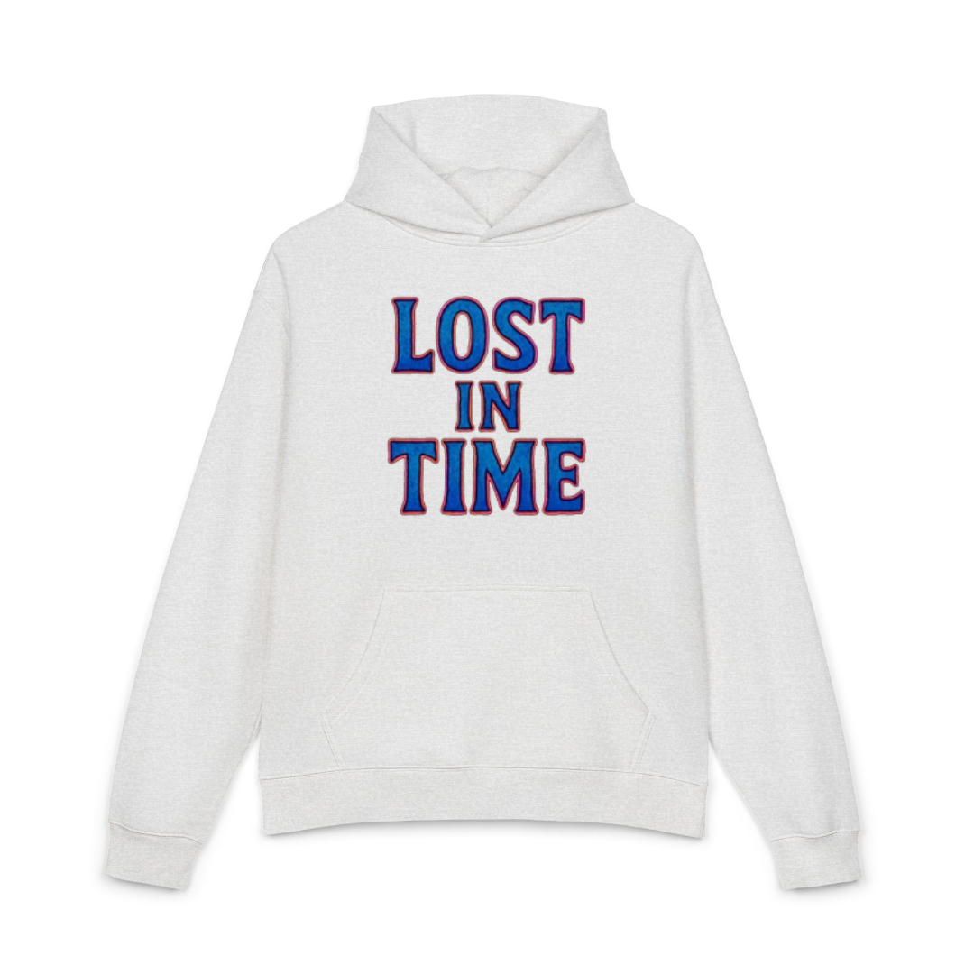 "lost in time" cotton hoodie