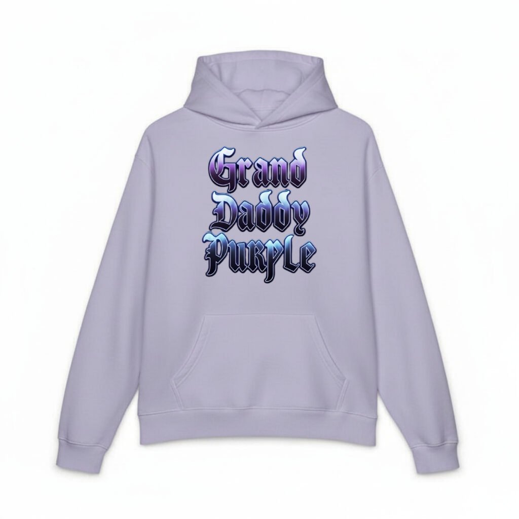 "grand daddy purple" cotton hoodie