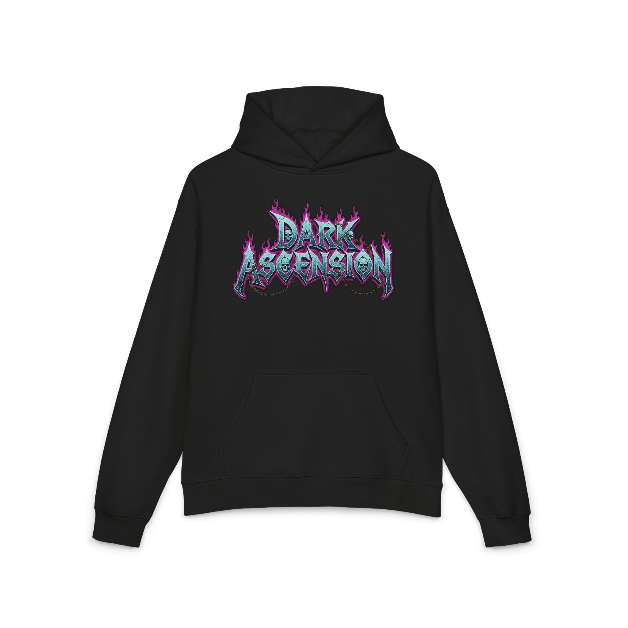 "dark ascension" cotton hoodie