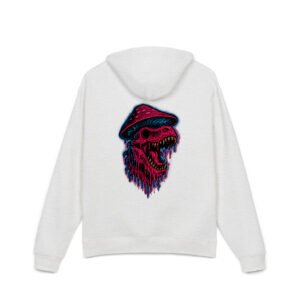 "neon decay" cotton hoodie