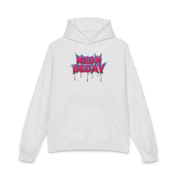 "neon decay" cotton hoodie