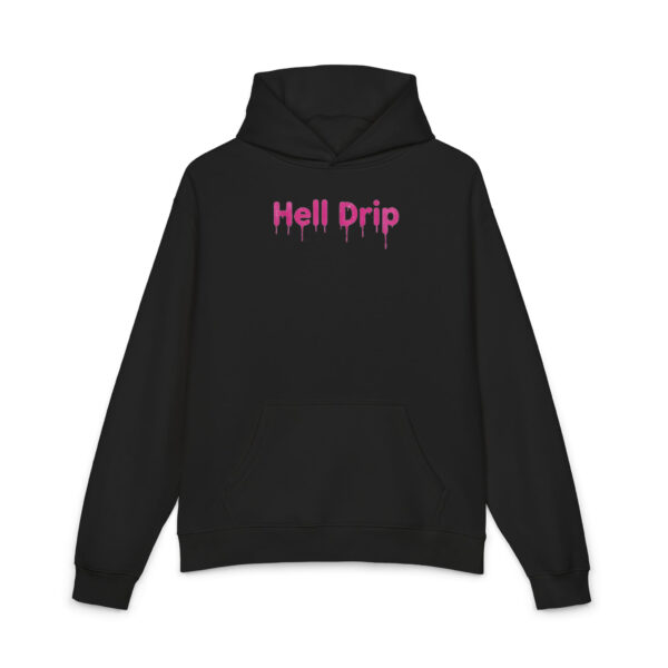 'hell drip" cotton hoodie