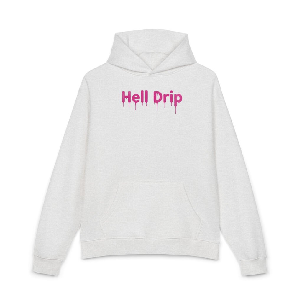 'hell drip" cotton hoodie