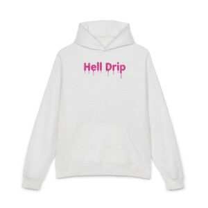 'hell drip" cotton hoodie