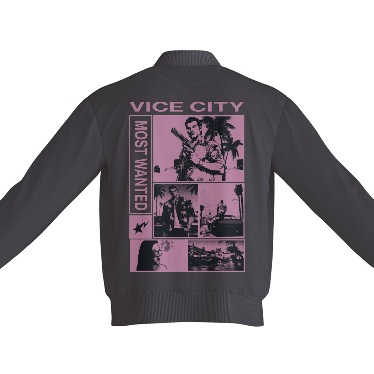 "gta retro" bomber jacket