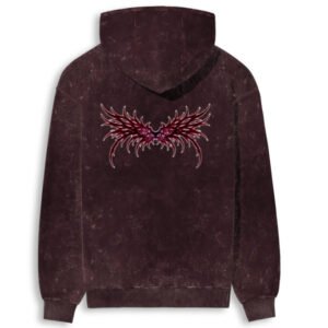 unisex acid washed hoodie