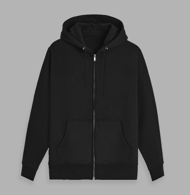 unisex zip hoodie