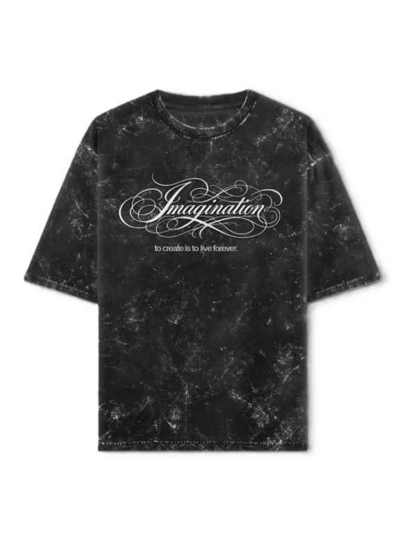 unisex acid washed oversized tee