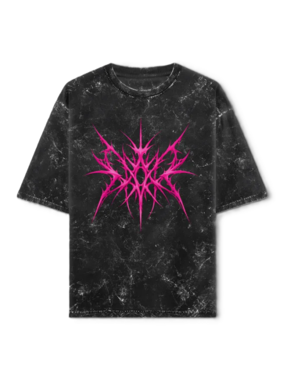 unisex acid washed oversized tee